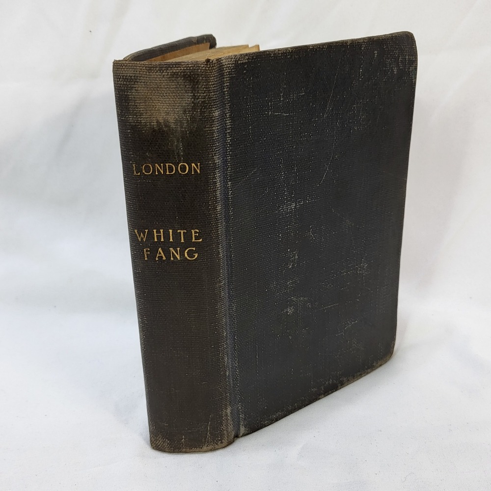 1906 White Fang Jack London Grosset & Dunlap Vintage Hardcover Ex-Library Book